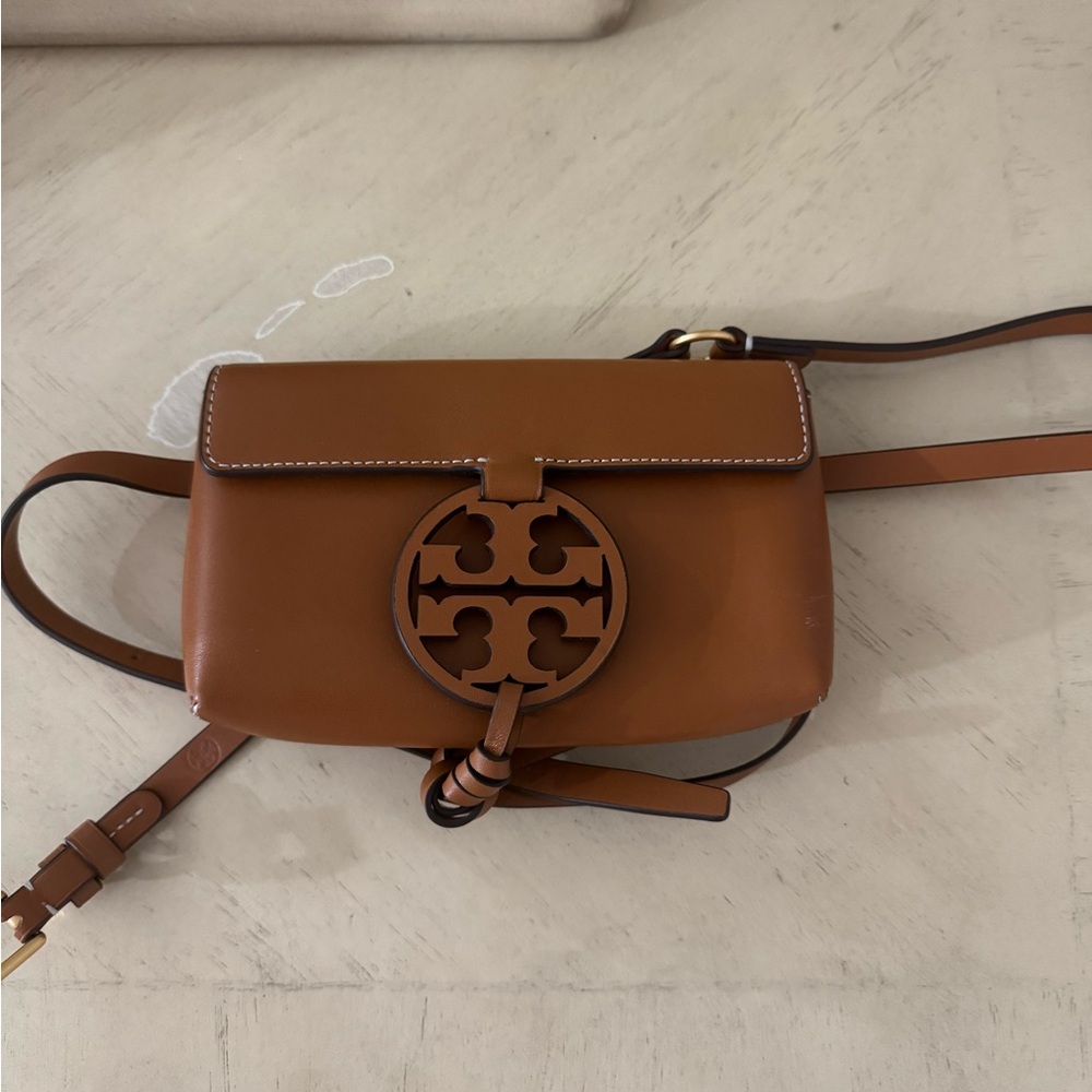 Tory Burch Tan Leather Crossbody Bag